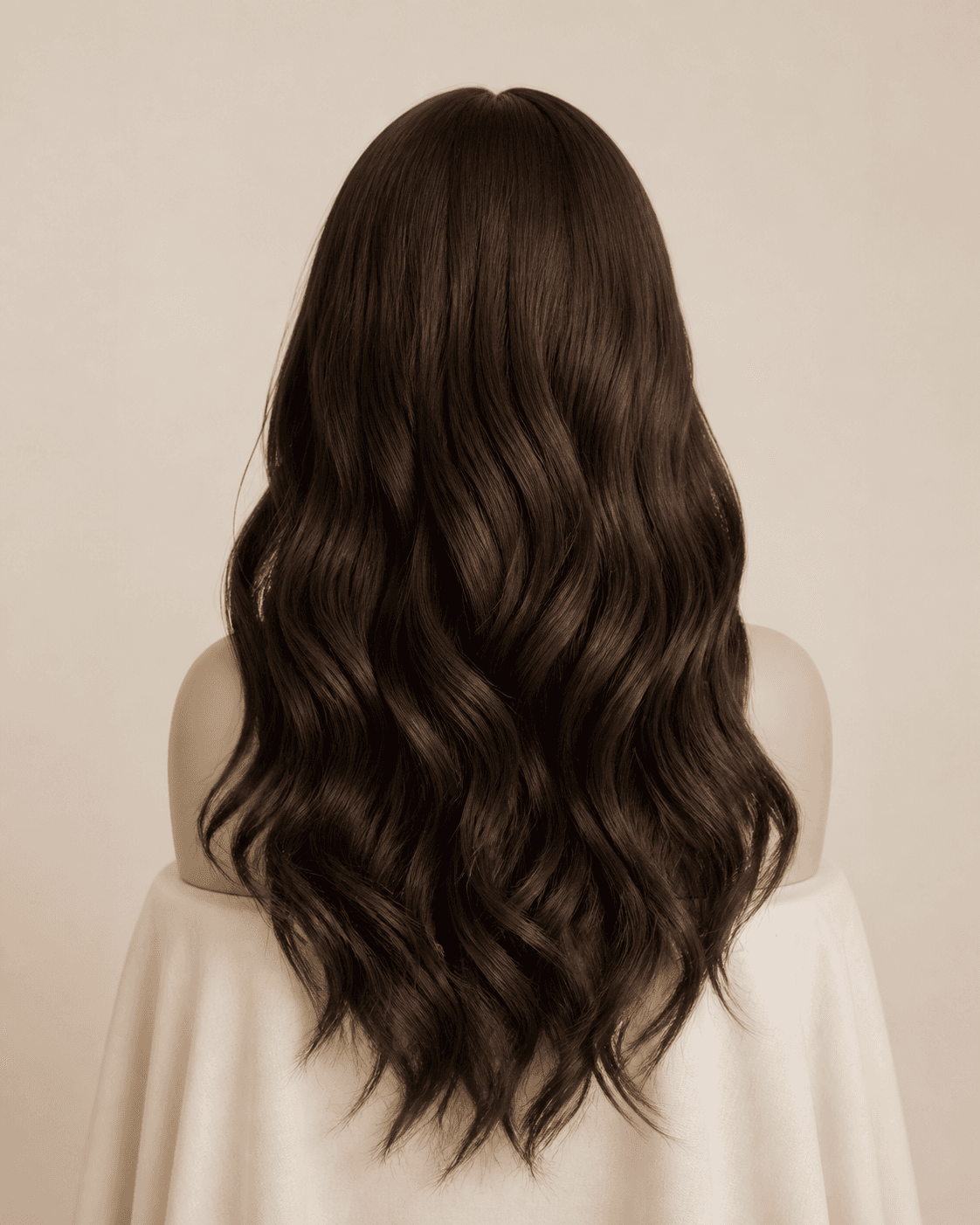 Double drawn lace top wig detail